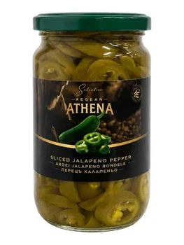 Перець Athena Різаний зелений халапеньо 360 г