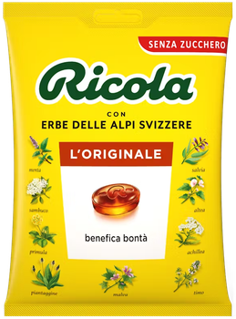 Льодяники Ricola Швейцарські трави без цукру 70 г
