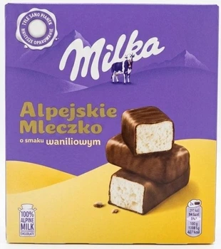 Цукерки пташине молоко Milka Ваніль 330 г