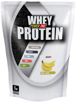 Сывороточный протеин Power Pro Whey Protein порошок 1 кг Банан (4820231513225)