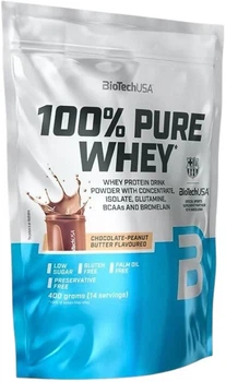 Протеїн Biotech 100% Pure Whey 400 г Шоколад - Горіхове масло (5999076269600)