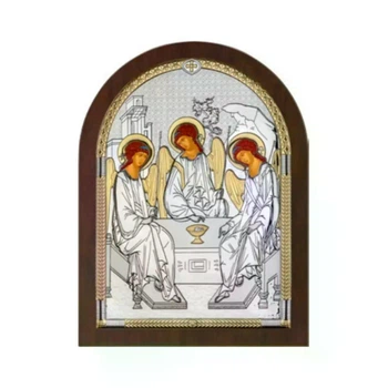 Срібна ікона Святої Трійці Atelier AE0821/4 (16,5 х 21,5 см)