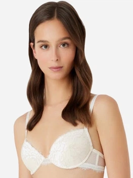 Бюстгальтер с косточками с Push-Up кружевной Emporio Armani 510722635 36A Молочный (1162972236)