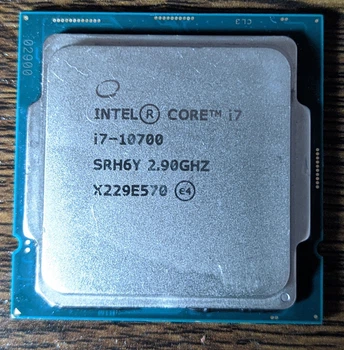 Процесор Intel Core i7-10700 8 ядер 16 потоків LGA1200 до 4.8 ГГц 65 Вт Б/В