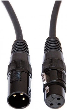 Кабель для светового оборудования CABLE4ME XLR - XLR DMX 3-pin 20 м Black (5907780141037)