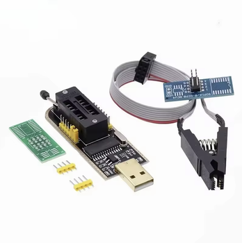 USB програматор CH341A з прищіпкою EEPROM Flash з прищепкою