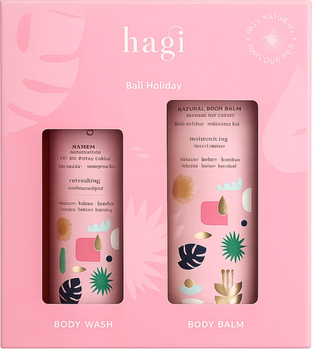 Zestaw kosmetyków do pielęgnacji ciała Hagi Bali Holiday balsam do ciała 200 ml + żel do mycia ciała 300 ml (5905214945947)