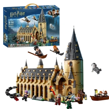 Конструктор Harry Potter Большой Зал Хогвартса 924 детали, магический замок с фигурками