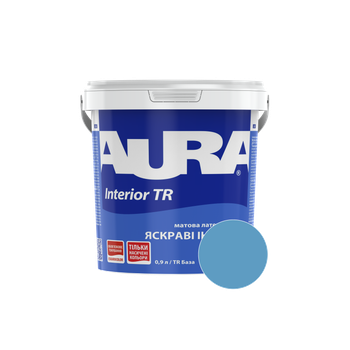Краска интерьерная Aura Interior TR RAL 240 60 30 (бирюзово-синий) матовая 0,9 л (1,13 кг)