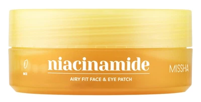 Патчі під очі Missha Airy Fit Niacinamide Face&Eye Patch, 60 шт.