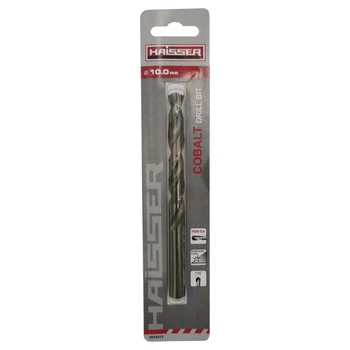 Свердло по металу HSS COBALT INDUSTRIAL Haisser 10.0х87х133мм DIN338уп.1шт