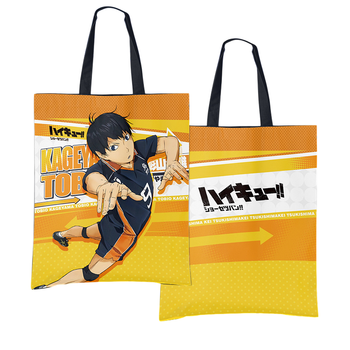 Шопер еко-сумка з бавовни двосторонній, Волейбол! Тобіо Кагеяма Haikyuu! Tobio Kageyama, 33 х 37 см(MS_2060D2CA6291)