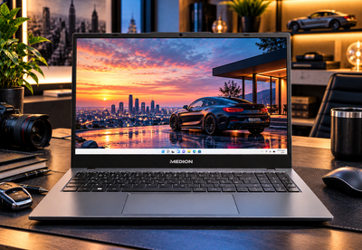 Ноутбук 15,6" Medion (Lenovo Group) E15423 | IPS (1920x1080) FullHD | Intel Core i3-1115G4 | Intel UHD Graphics | RAM 8 ГБ | SSD 256 ГБ | Win11 (5502) - Уцінка