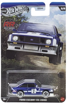 Kolekcjonerski samochodzik Hot Wheels Silver Series Rally Racers Ford Escort RS 2000 1:64 (JLT21/JKX63) (194735358816)