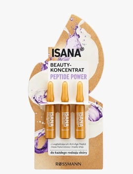 Концентрат для лица ISANA Beauty-Koncentrat Peptide Power с пептидами и гиалуроновой кислотой 3 x 2 мл
