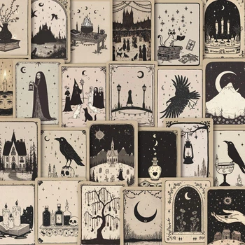 Стикерпак Наклейки Таро Готические Tarot Gothic 100 шт(MS_3E876E4A4DAE)
