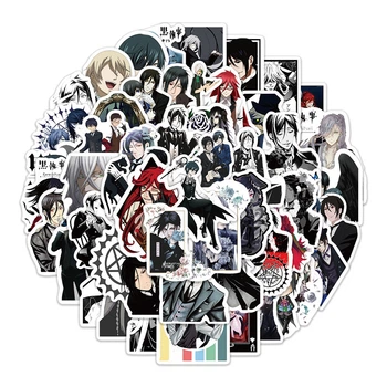 Стикерпак Темный дворецкий Black Butler 50 штук(MS_2F89A8C5274C)
