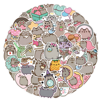 Стикерпак Geeksland Пушин Pusheen 100 шт(MS_7119DE6D243C)