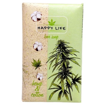 Мило Happy Life "Конопля і бавовна", 180гр - 776305