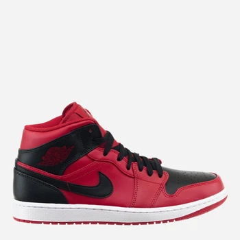 Мужские кеды высокие Jordan 1 Mid 554724-660 44 (10US) 28 см Красные (195866401921)