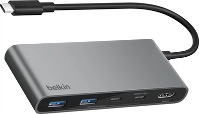 Hub USB-C Belkin Connect 2 x USB-A 2 x USB-C PD 100W HDMI 2.0 (AVC023HQSGY)
