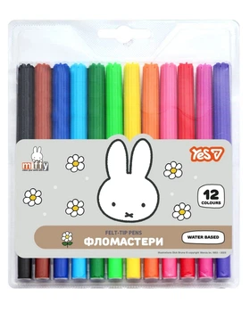 Фломастери Yes 12 кольорів Miffy, 650604