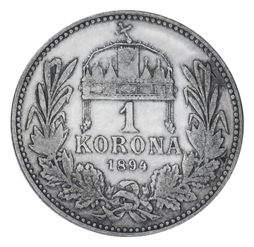 Монета Австрийско-Венгерская империя 1 крона 1894 Серебро F-VF