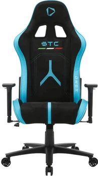Fotel gamingowy ONEX STC Alcantara L Series, Air Suede / PVC Black / Blue (ONEX-STC-A-L-BB)