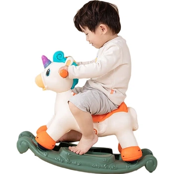 Игрушка-качалка HUILE TOYS для малышей от 1 до 3 лет, музыкальный спрей для развития слуха, материал ABS, подарок на день рождения или первый день рождения.