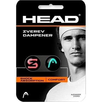 Виброгасители для ракеток Head ZVEREV DAMPENER черно-темно-оранжево-бирюзовые (2 штуки) 285-120 tehl