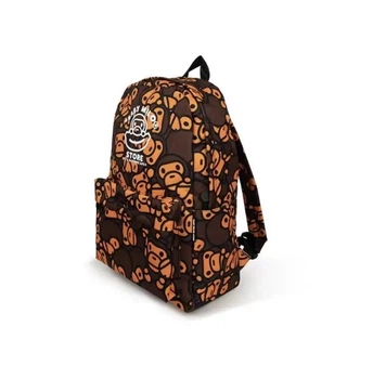 Рюкзак Bape x Baby Milo (у кольорі коричневий мультикам).