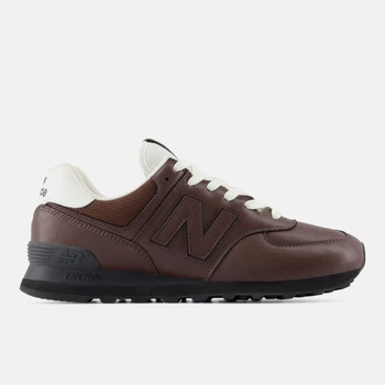 Мужские коричневые кожаные кроссовки New Balance 574 Leather 45 (11) 29 см (M57478V)