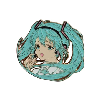 Значок пин Вокалоид Хацунэ Мику Vocaloid Hatsune Miku 5 см(MS_683560D9A3D5)