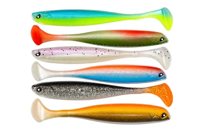 Силикон Lucky John Basara Soft Swim 3d 3.5"/ 6шт, цвет: MIX1 (4308572014)