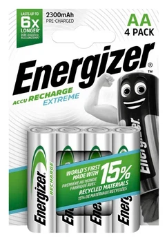 Аккумулятор Energizer Accu Recharge Extreme, AA/(HR6), 2300mAh, LSD Ni-MH, блистер 4шт
