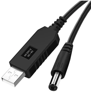 Кабель живлення USB DC 5.5x2.5 для роутера та модема, 9В 77544