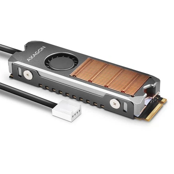 Радіатор Axagon для диска M.2 NVMe 2280/SATA (CLR-M2FAN) 326548