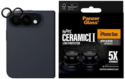 Szkło ochronne na aparat Apple iPhone Duo PanzerGlass Hoops Ceramic Camera Lens Protector (PG29569)