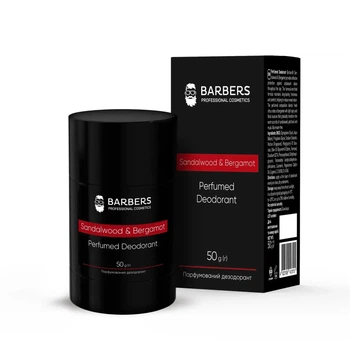 Парфюмированный дезодорант Sandalwood & Bergamot Barbers 50 г 4823109413115