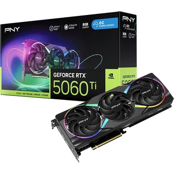 Видеокарта PNY GeForce RTX 5060 Ti 8GB EPIC-X RGB OC Triple Fan (VCG5060T8TFXXPB1-O) EU [181538]