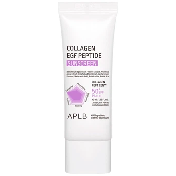 Солнцезащитный крем с коллагеном, EGF и пептидами APLB Collagen EGF Peptide Sunscreen SPF50+ PA++++, 40 мл 8809874684390