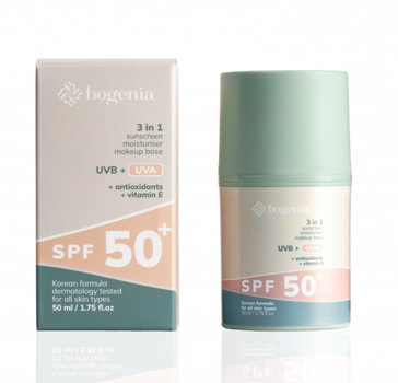 Солнцезащитный крем Bogenia для лица 3в1 Bogenia Sunscreeen Face Cream SPF 50+