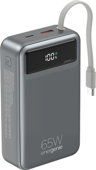 УМБ Gembird Fast 20000 mAh 65W Black (PB20-PD65-LCD-01)