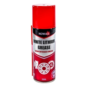 Смазка NOWAX White Lithium Grease для механизмов дверей 200 мл (NX20500)