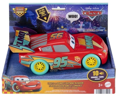 Інтерактивна машинка Mattel Disney Cars Блискавка Маккуїн зі світлом та звуком 23.5 см (JMT55) (0194735385195)