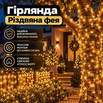 Гирлянда Рождественская фея / уличное световое оформление / декоративное LED-освещение LO 1121