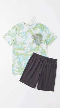 Пижама для мальчика хлопок футболка и шорты H&M 0946825 12-14 лет (158-164 см) Разноцветный