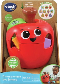 Sorter kształtów VTech Jabłko 10 kształtek czerwony (3417765646058)