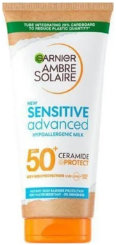 Mleczko do opalania Garnier Ambre Solaire Sensitive Advanced SPF 50+ do skóry wrażliwej 175 ml (3600542520287)