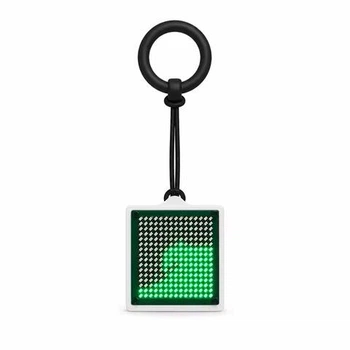 Інтерактивний піксельний LED-брелок з симуляцією гравітації та хвиль (Wave Simulation Dynamic Toy) White
